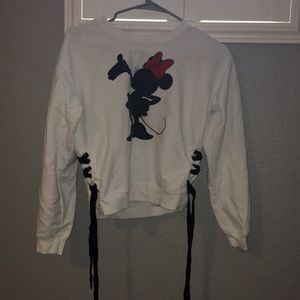 Minnie Mouse White Long Sleeve